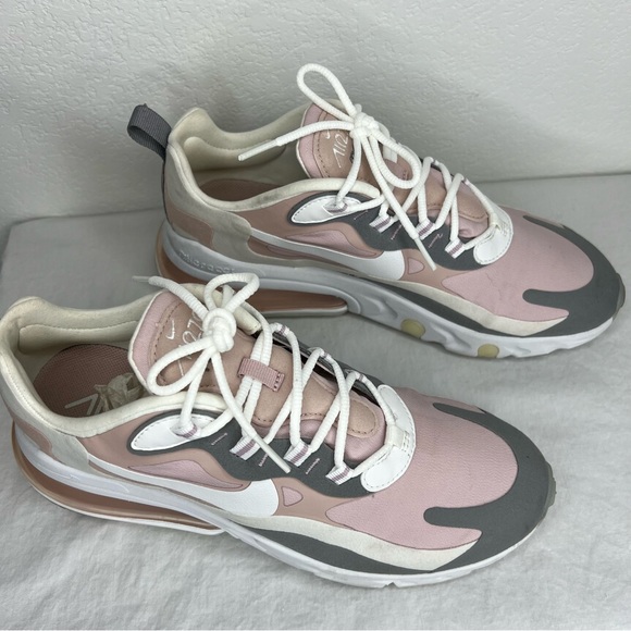Nike Air Max 270 React Plum Chalk Stone Mauve 9.5 - Picture 2 of 11